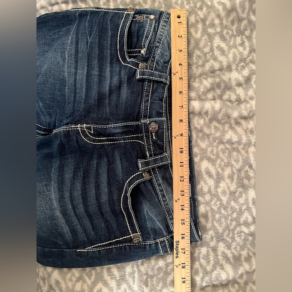 Miss Me Dark Blue Flare Jeans - Picture 4 of 10